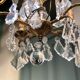Lustre cage en bronze, 5 bras de lumière