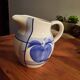 Vintage white and blue ceramic dinnerware set