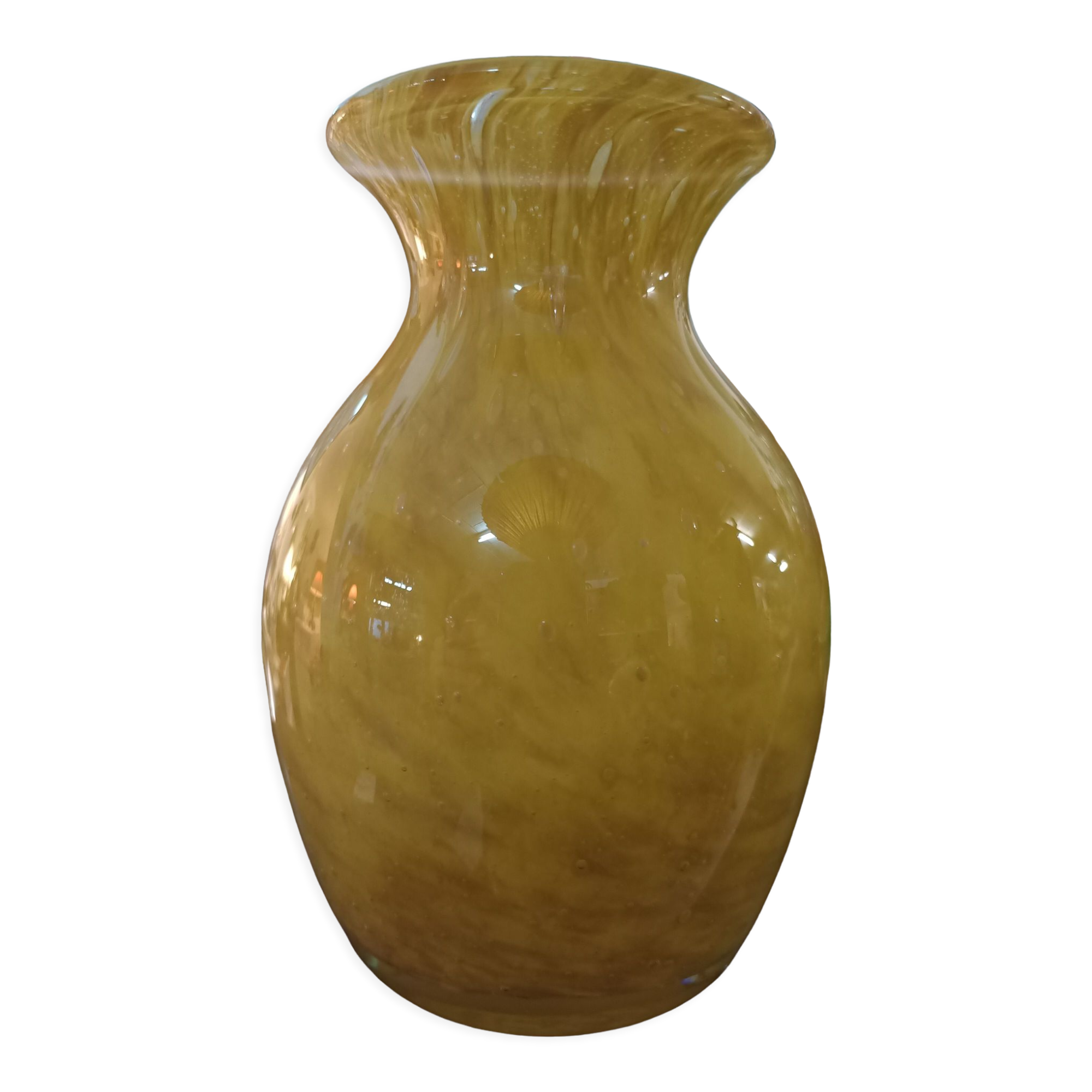 Blown glass vase