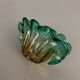 Seguso Bullicante bubble Murano glass shell bowl, 1970s