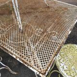 Garden lounge iron perforated iron old