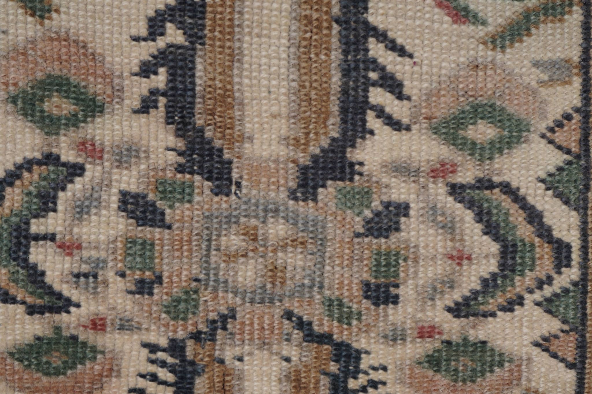 Tapis vintage turc de oushak tissé à la main 59x200 cm