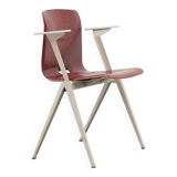 Vintage Galvanitas S22 Mahogany and Beige Chair with Armrests