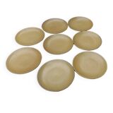 8 large stoneware plates