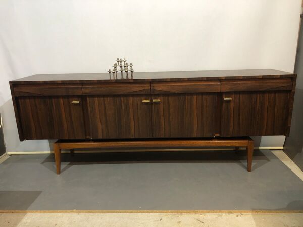 Enfilade 1970 en palissandre de style scandinave