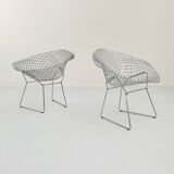 Diamond armchair chromed by Harry Bertoia for Knoll, 1990