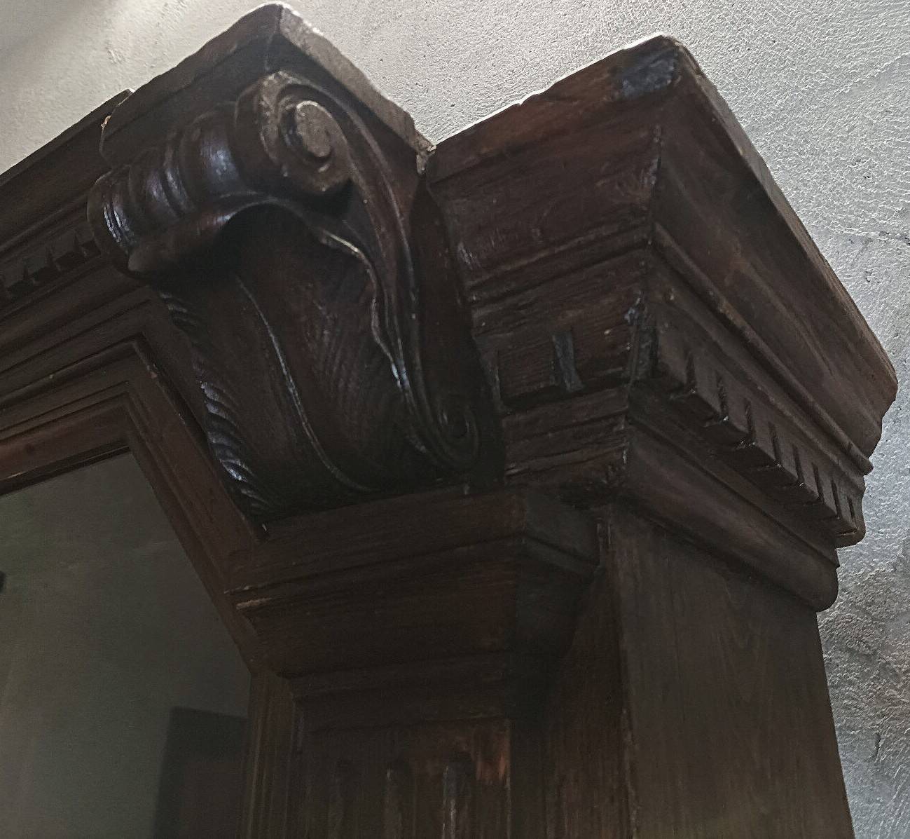 Empire style trade furniture bookcase in solid pine