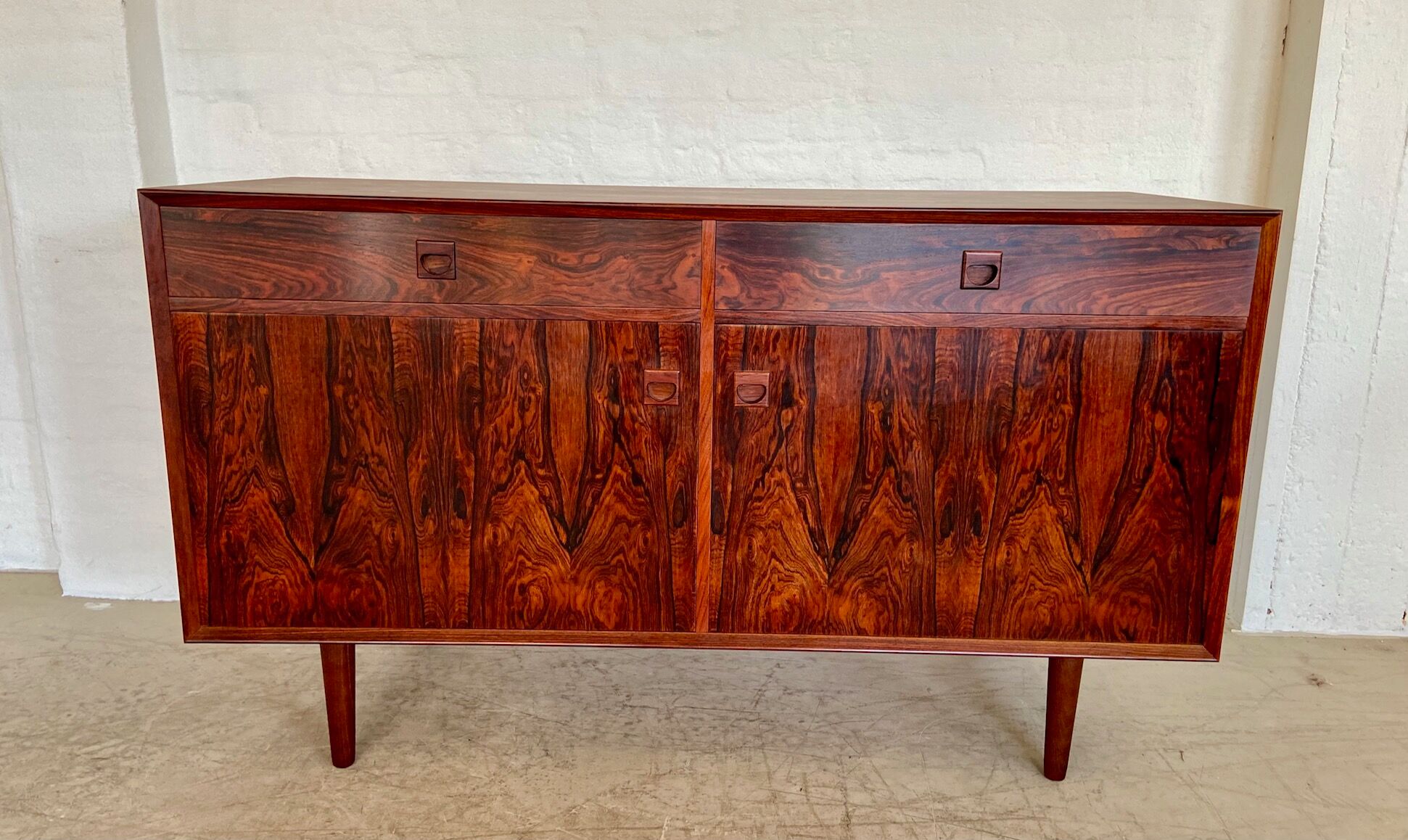 Buffet en palissandre danois vintage rétro des années 1960 par Brouers.