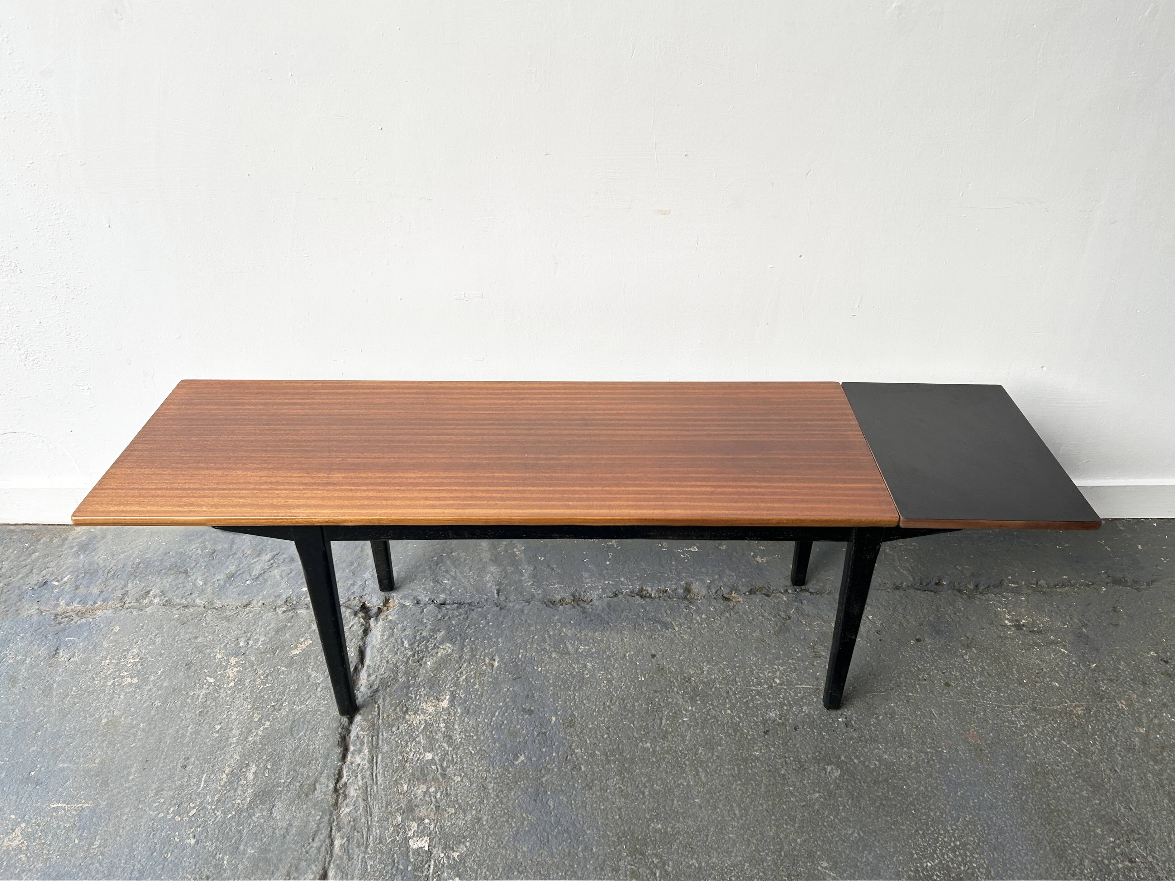 Mid-Century modern 1960s extendable coffee table by Nathan
