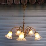 Bronze chandelier of Art Nouveau inspiration