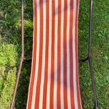 Vintage portable and removable deckchair