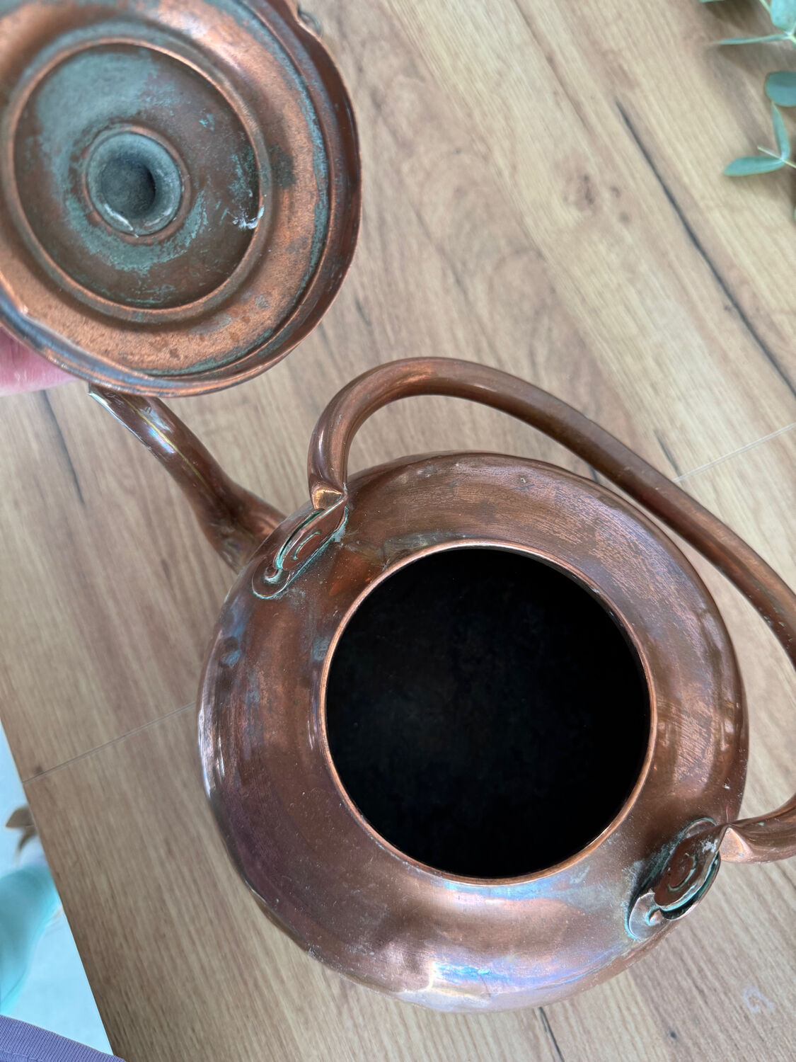 Vintage copper kettle