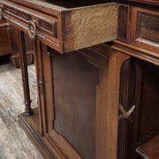 Antique low furniture of the buffet / sideboard / serving table type in Louis XVI style.