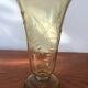 Amber tulip vase