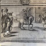 Suite de trois gravures, extraites de “l’instruction du Roy” Antoine de Pluvinel, 1666