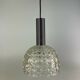 60s 70s lamp light hanging lamp glass ceiling lamp Space Age Design 60s