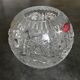 Vase crystal ball schonborner bleikristall germany floral motifs