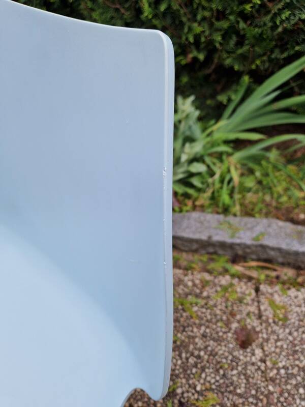 Vico Magistretti (1920-2006) for Kartell - Series of 4 chairs - Maui model - Sky blue color