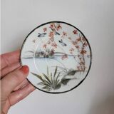 Series of 10 Fine Porcelain Cups and Saucers with Japanese Decor