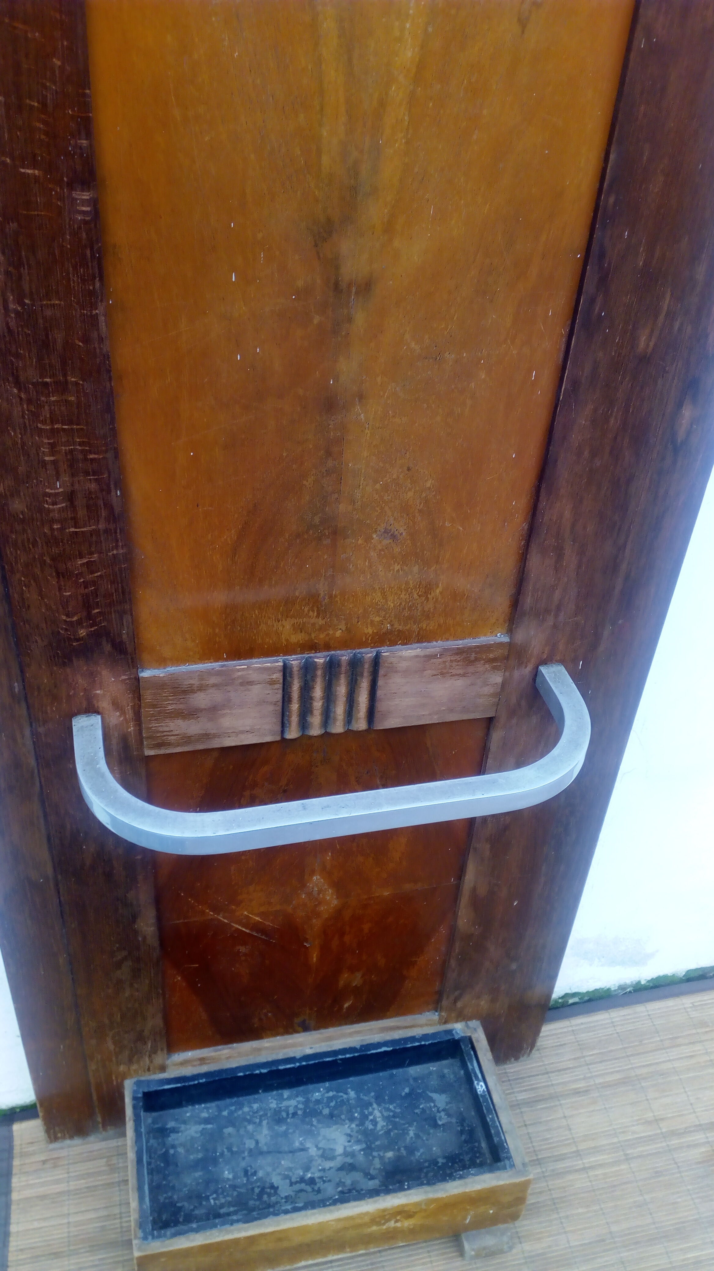 Locker room coat door