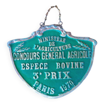 Agricultural competition plate - 1970