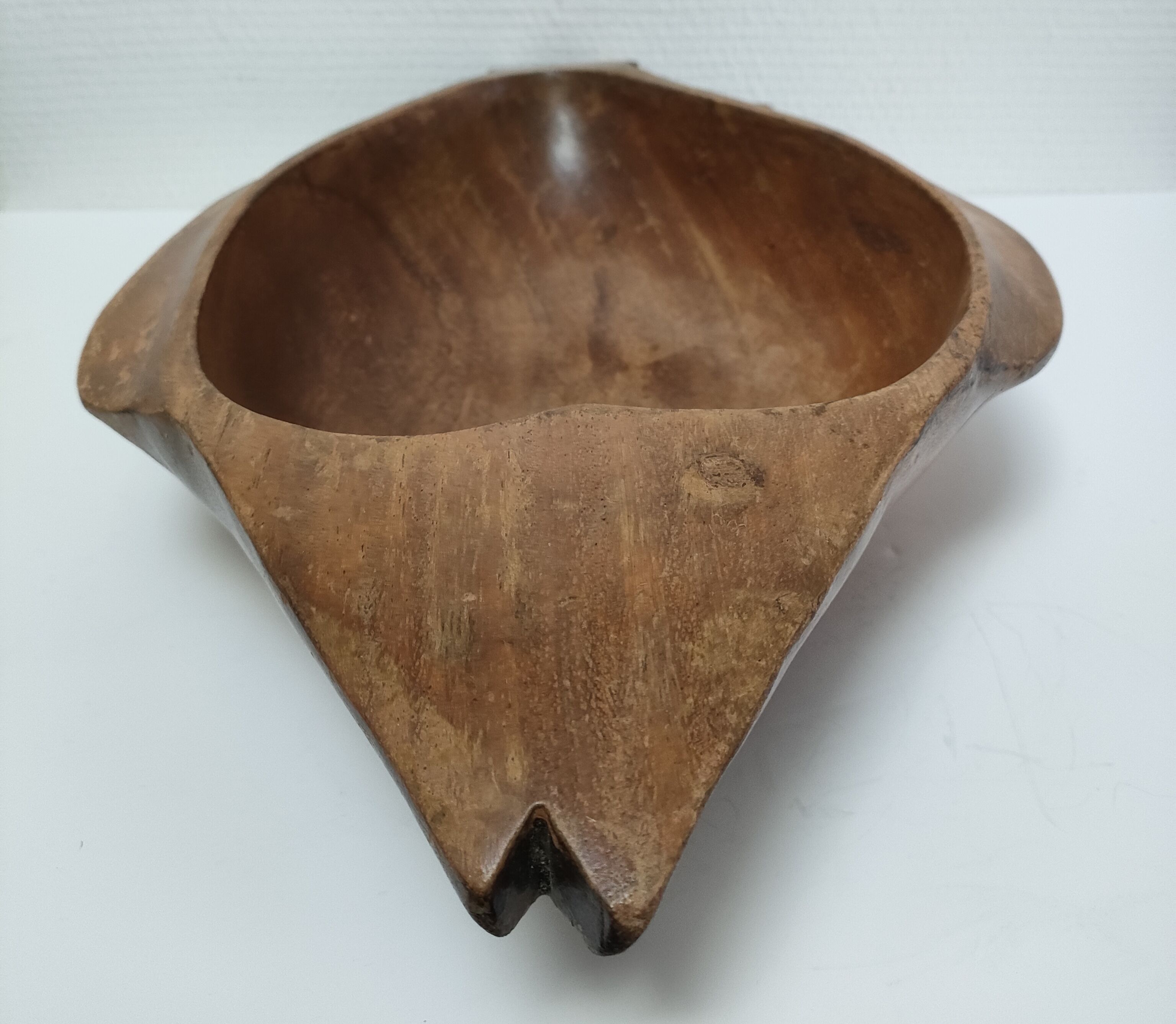 Zoomorphic cut fish wood carved vintage