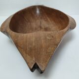 Zoomorphic cut fish wood carved vintage