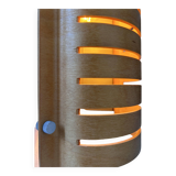 Pair of vintage wall lights, thermoformed wood, Sweden 1980s