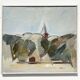 Vintage Oil Painting On Canvas Signed J. Waris 91