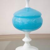 Opaline box blue white