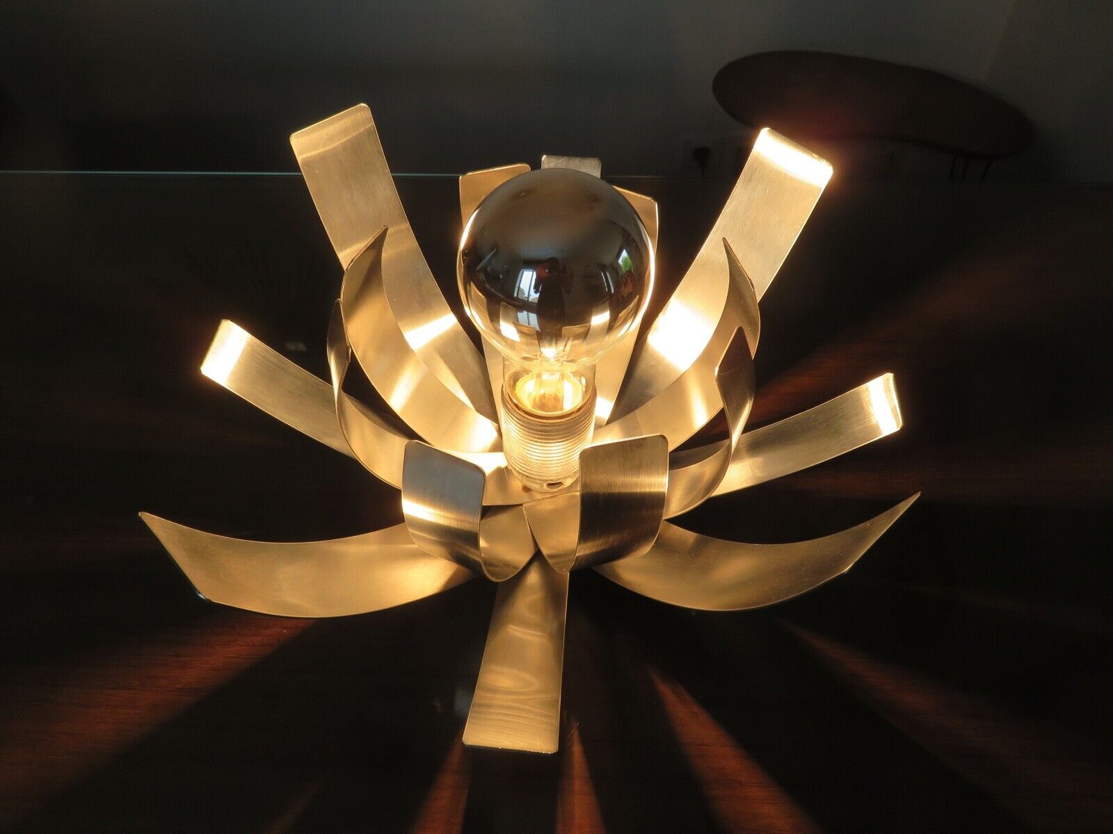 Flower wall lamp by Jocelyne Trocmé for oxar 1970