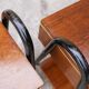 Pair of vintage bedside tables modernists wood and metal