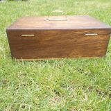 Wooden box, brass handle