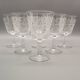 6 vintage Luminarc France arabesque 13 cl stemmed glasses