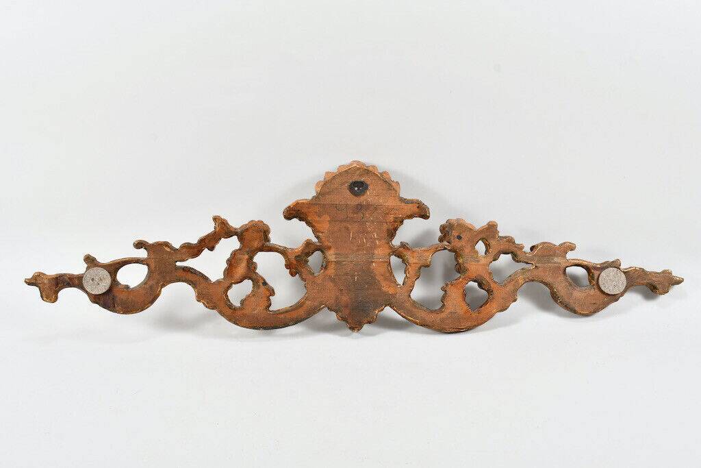 Fronton Dessus de porte bois sculpté Louis XV