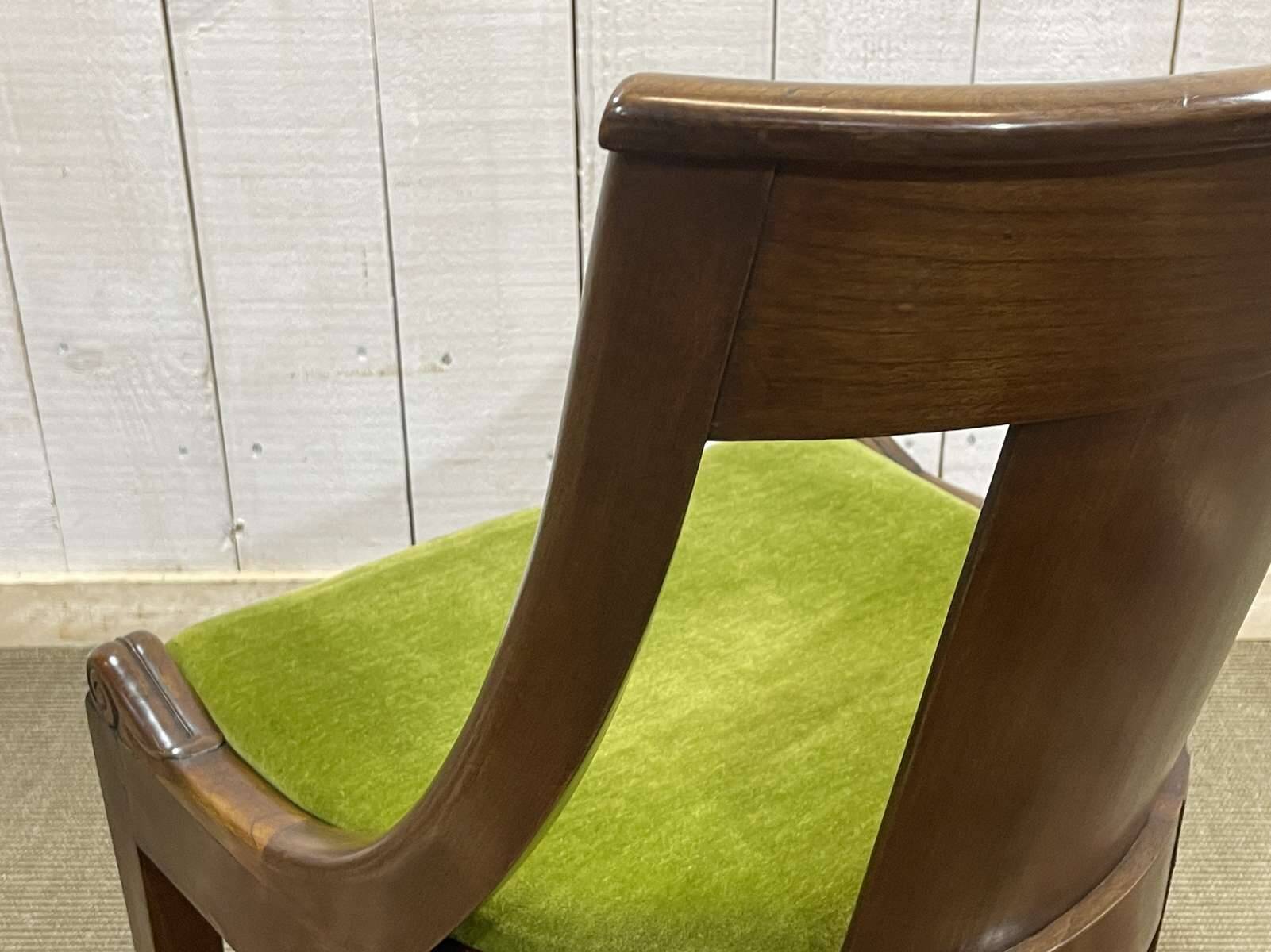 19th century Empire mahogany chair