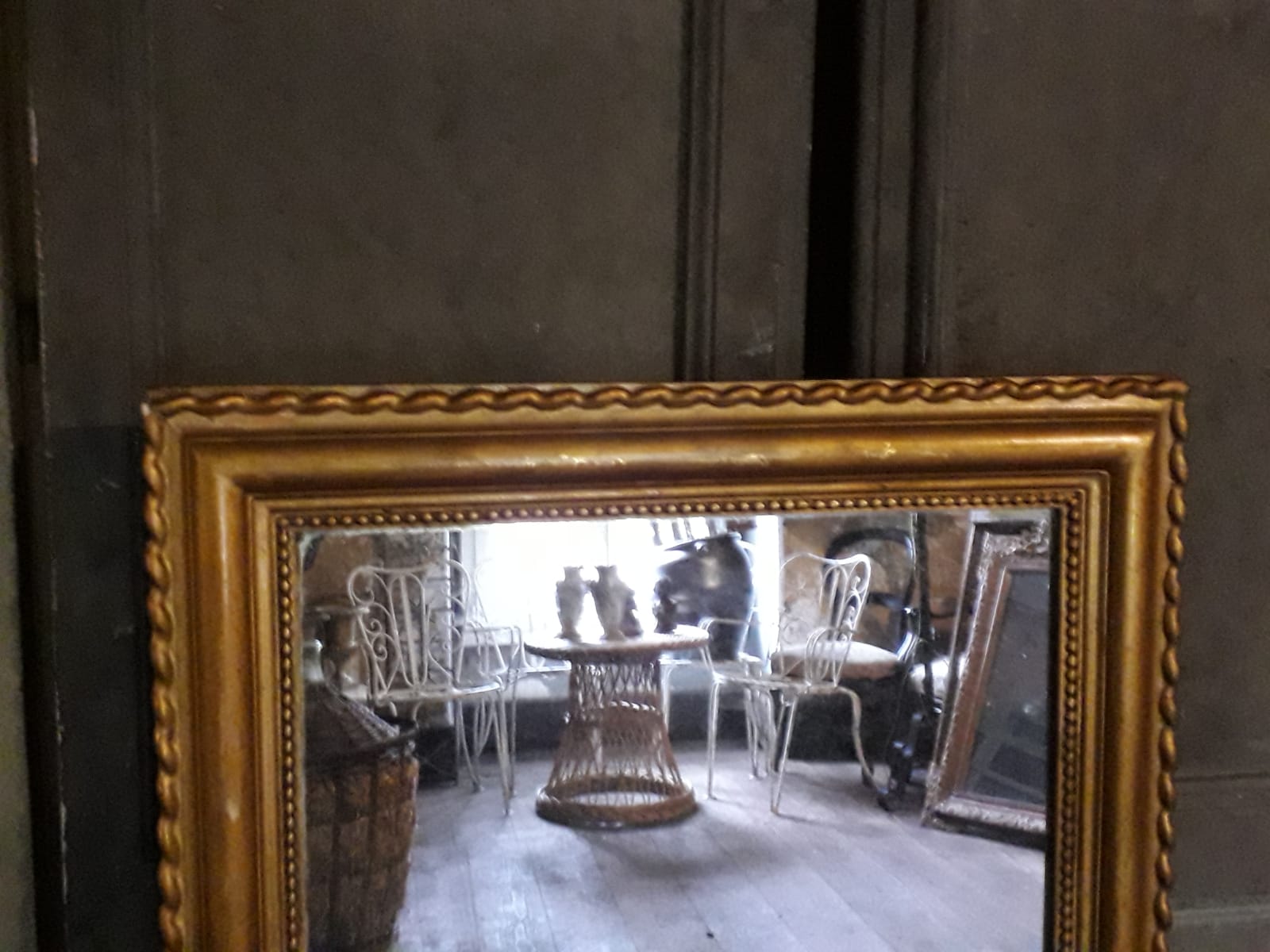 Golden mirror  65x123cm