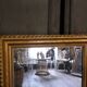 Golden mirror  65x123cm