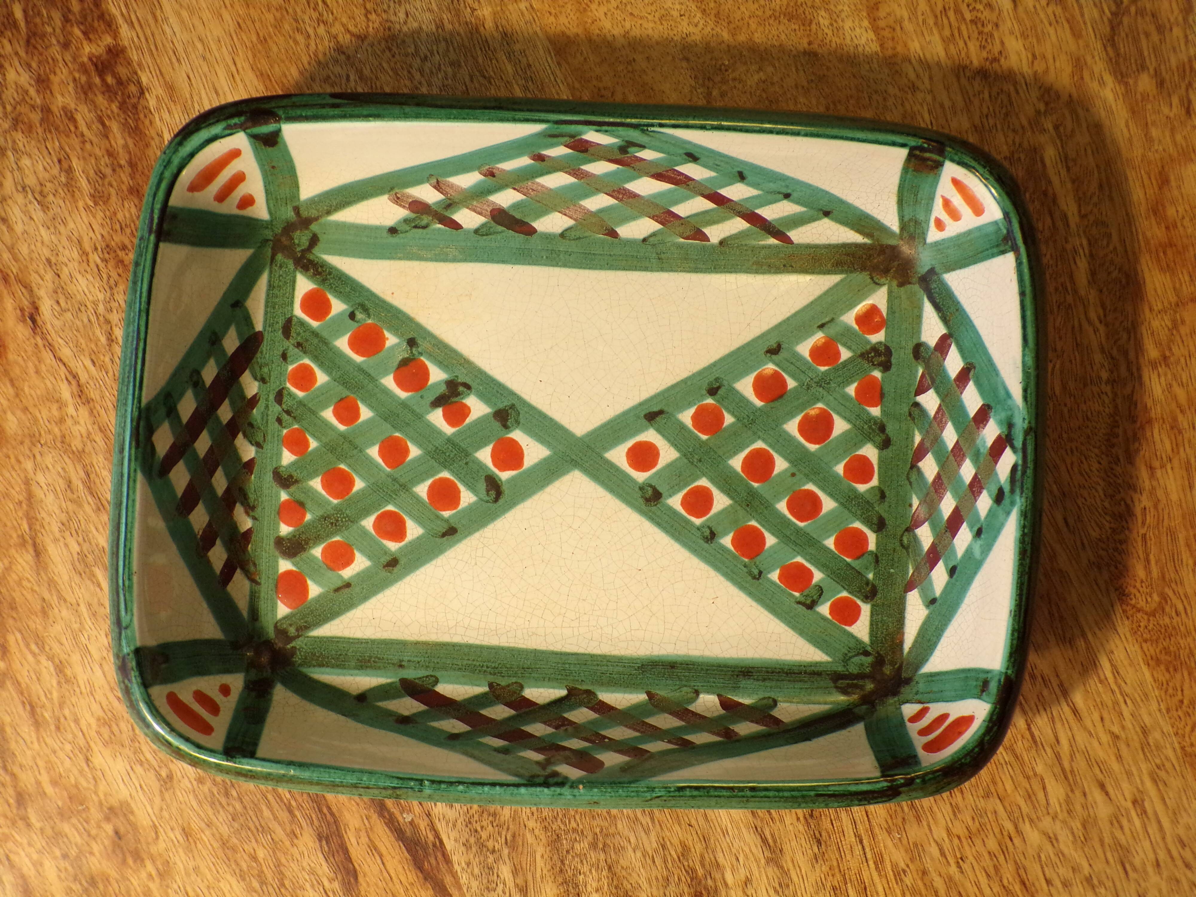 Antoine Fazzio Vallauris dish 22x29 cm