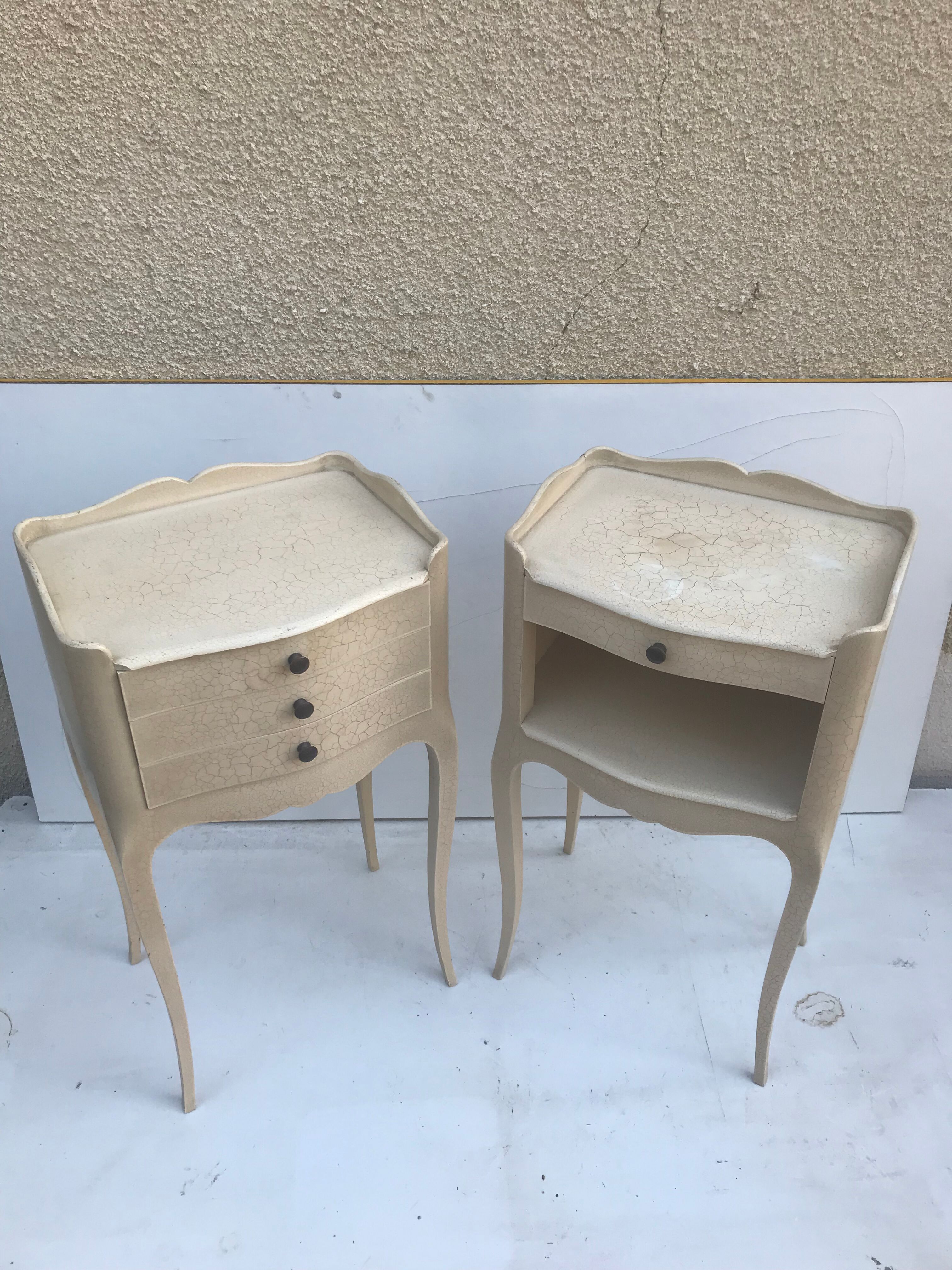 Pair of bedside tables in the Louis XV style
