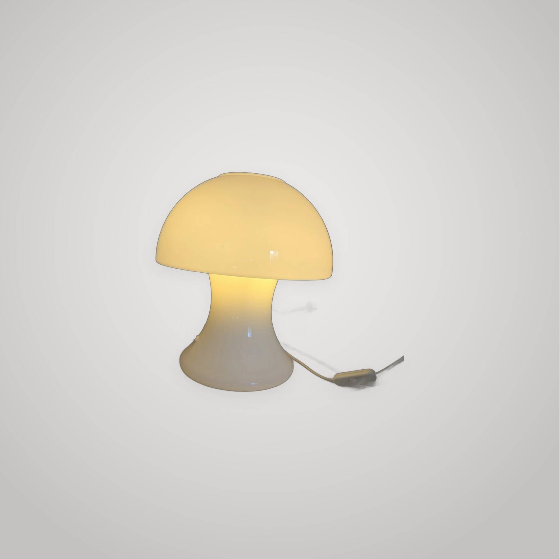 Vintage retro mushroom design desk lamp Murano Vistosi Mazzega...