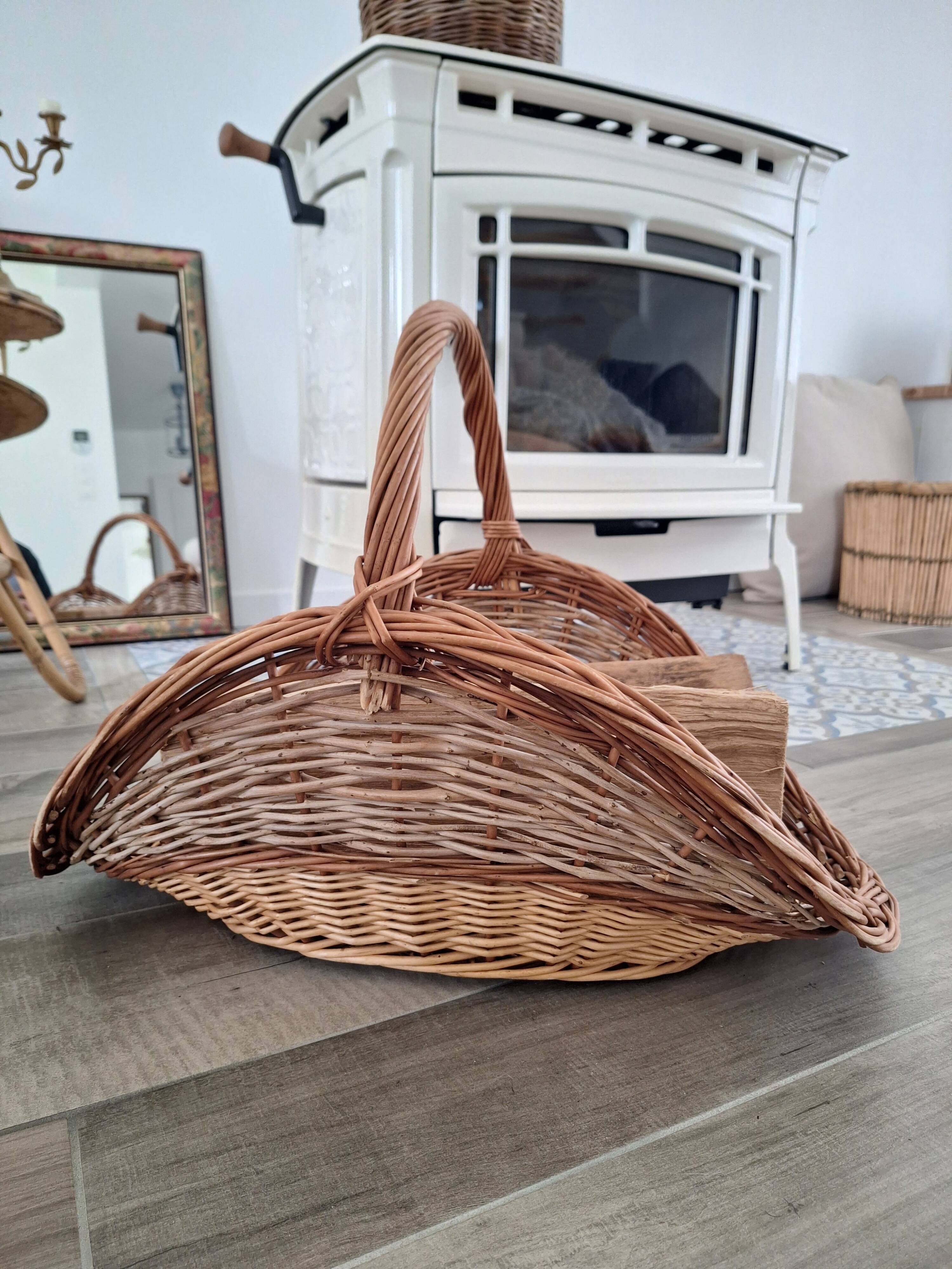 Vintage log basket