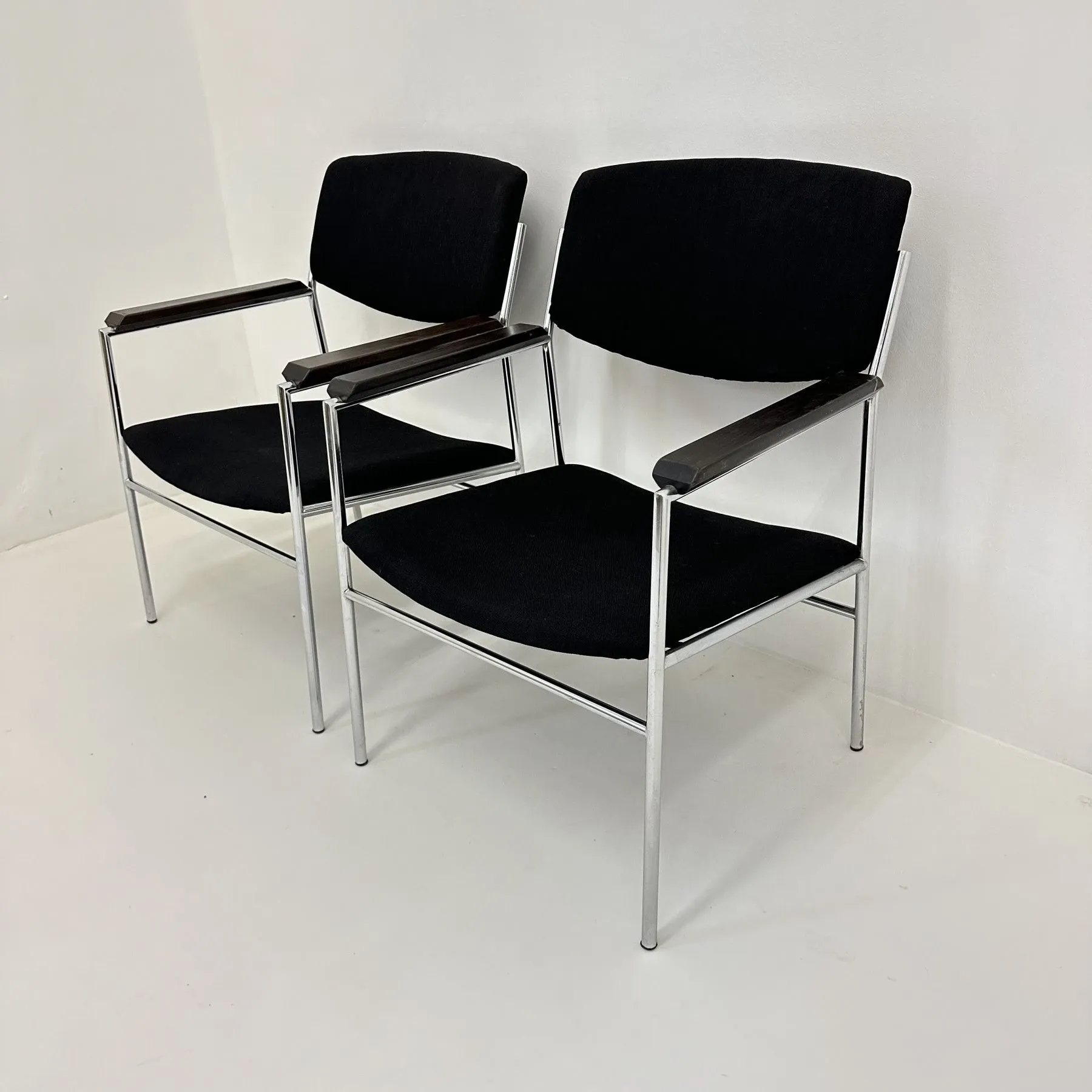 Gijs van der Sluis minimalist lounge chair, 1970s