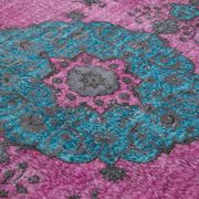 Handmade Antique Turkish 1980s 227 cm x 319 cm Pink Rug