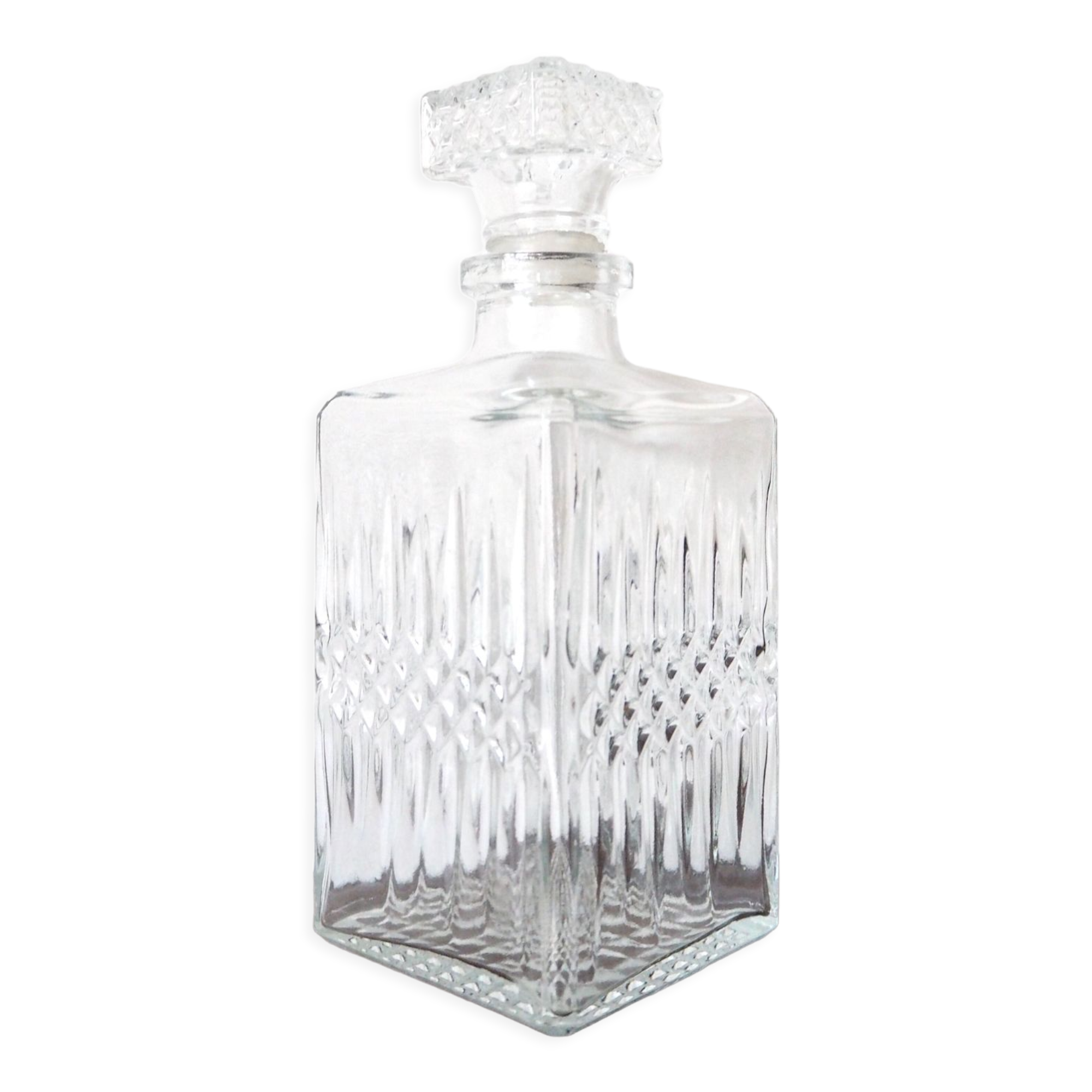 Carafe à whisky en verre taillé
