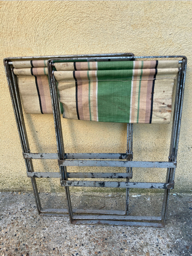 Jacques Hitier canvas chairs