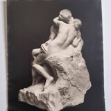 Photographie ancienne d'Eugène Fiorillo d'après Auguste Rodin, le baiser, tirage argentique