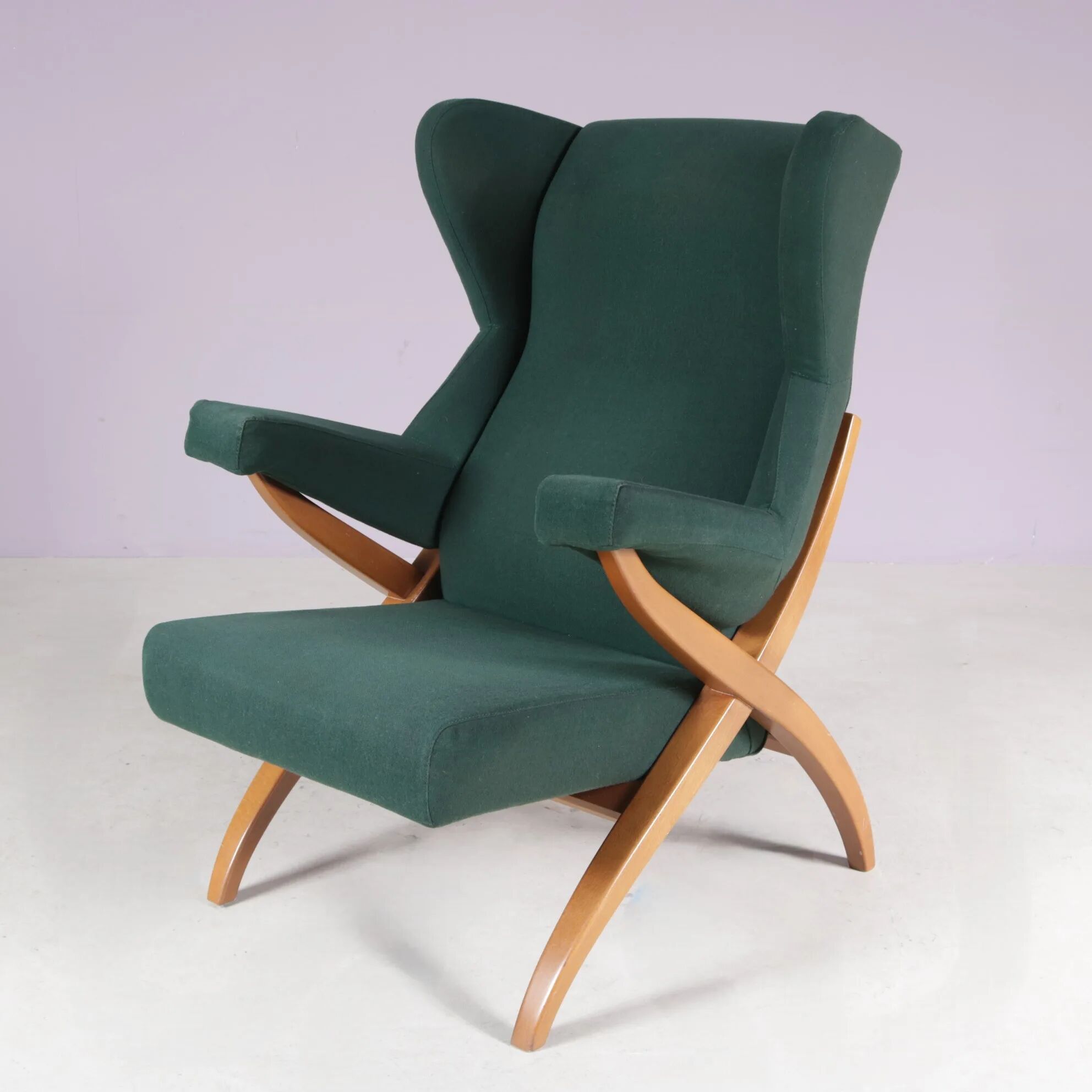 1980s Fiorenza high back easy chair by Franco Albini for Arflex Italy