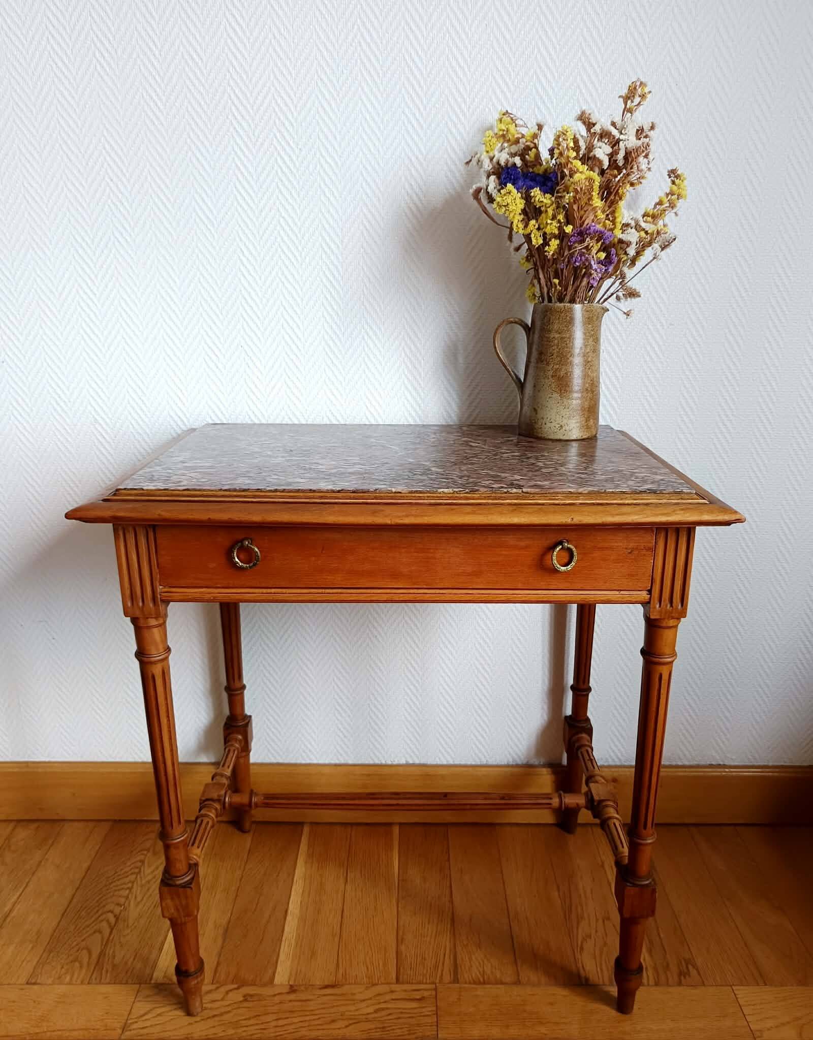 Middle table office marble Louis XVI style