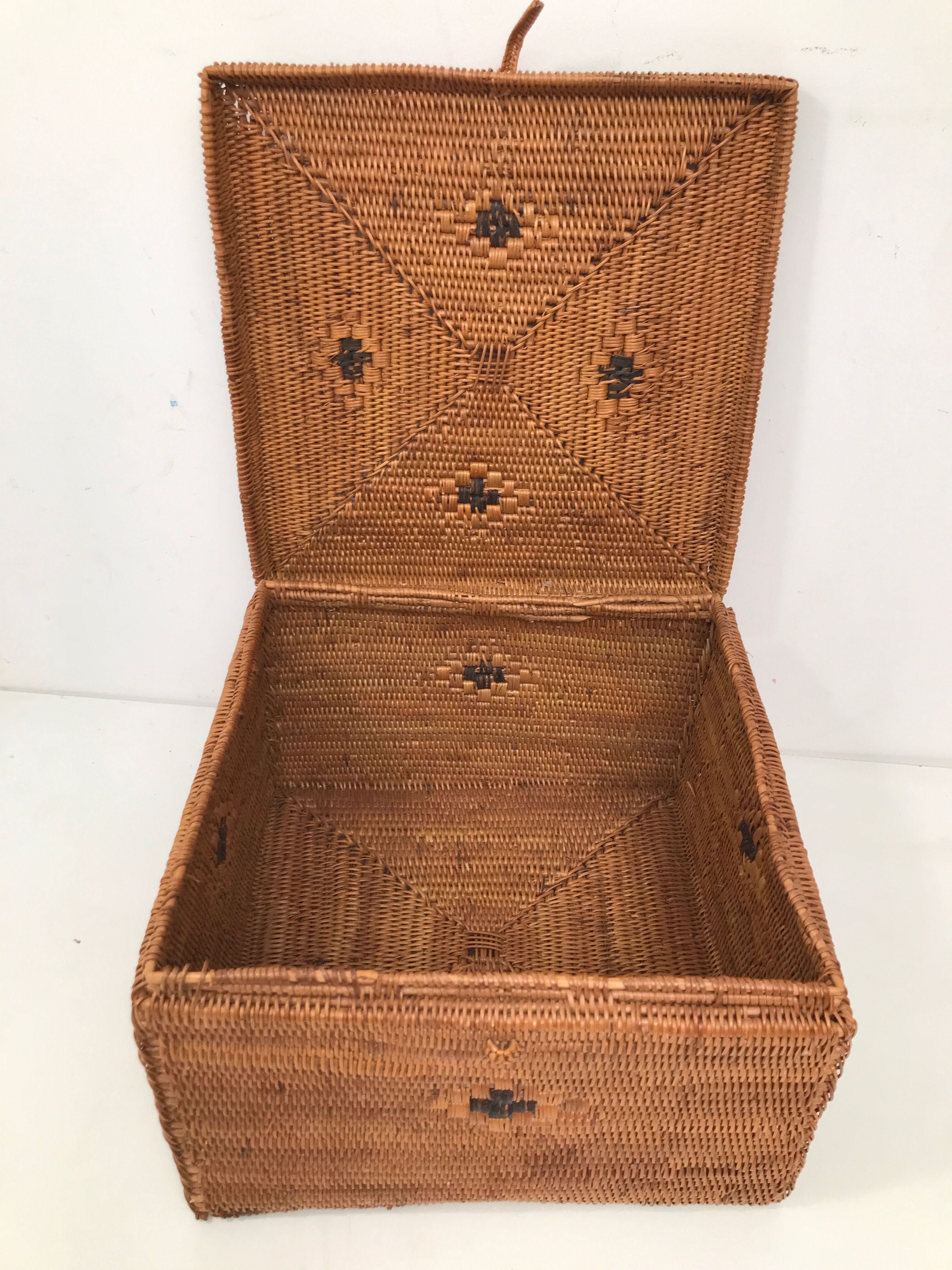 Vintage storage basket